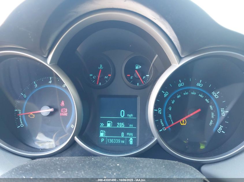 2012 Chevrolet Cruze Ls VIN: 1G1PC5SH4C7345445 Lot: 43381490