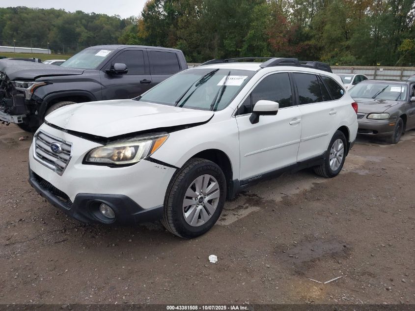 2016 Subaru Outback 2.5I Premium VIN: 4S4BSBCC5G3355898 Lot: 43381508