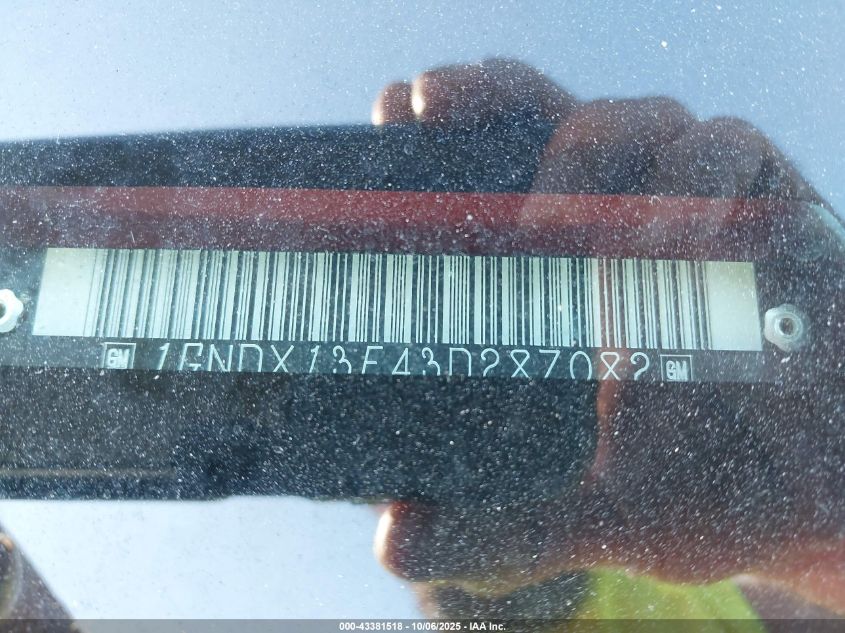 2003 Chevrolet Venture Warner Bros. Edition VIN: 1GNDX13E43D287082 Lot: 43381518