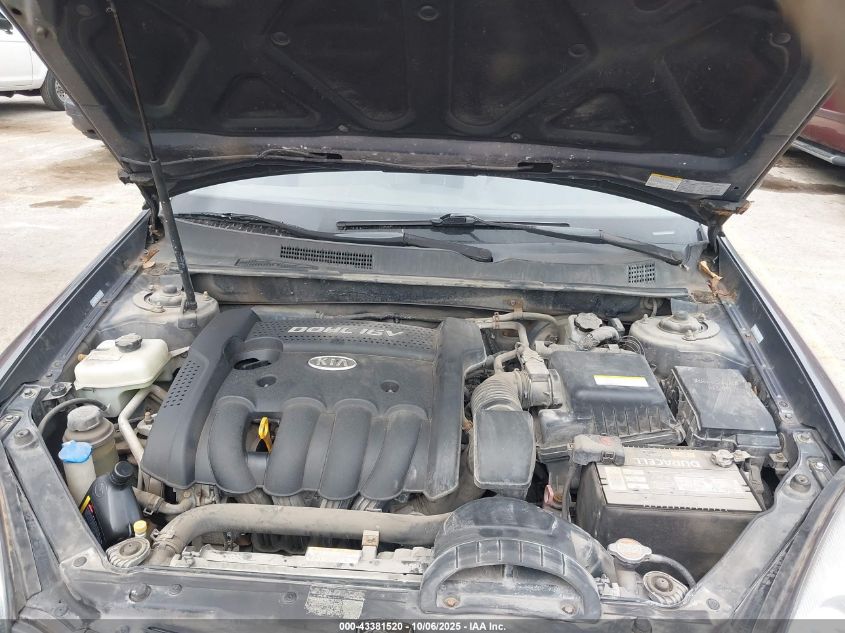 2008 Kia Optima Lx VIN: KNAGE123685239075 Lot: 43381520