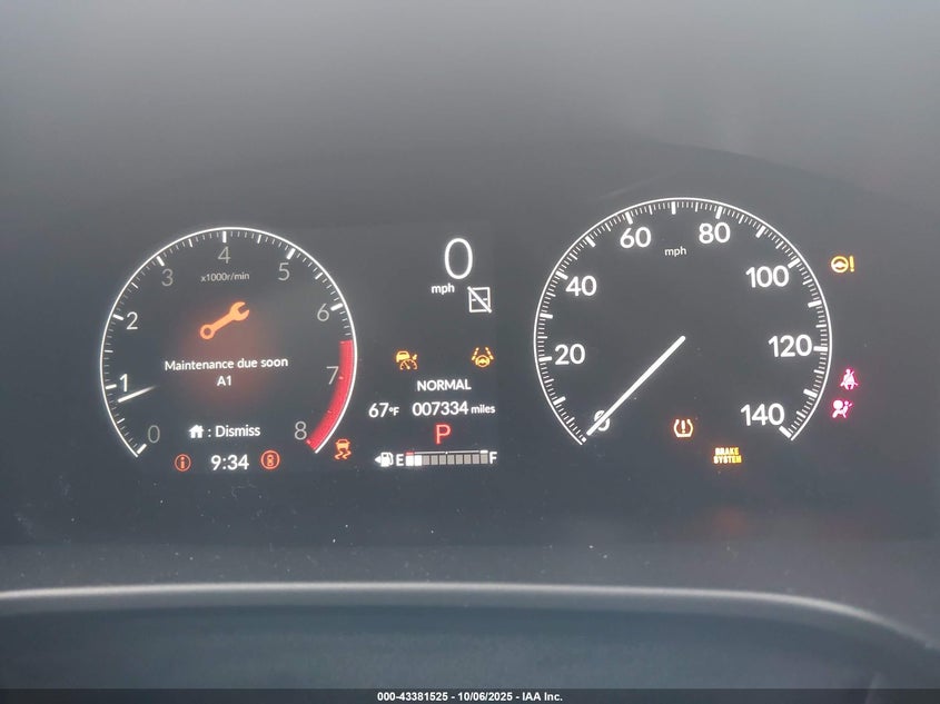 2025 Honda Cr-V Ex 2Wd VIN: 7FARS3H44SE002238 Lot: 43381525