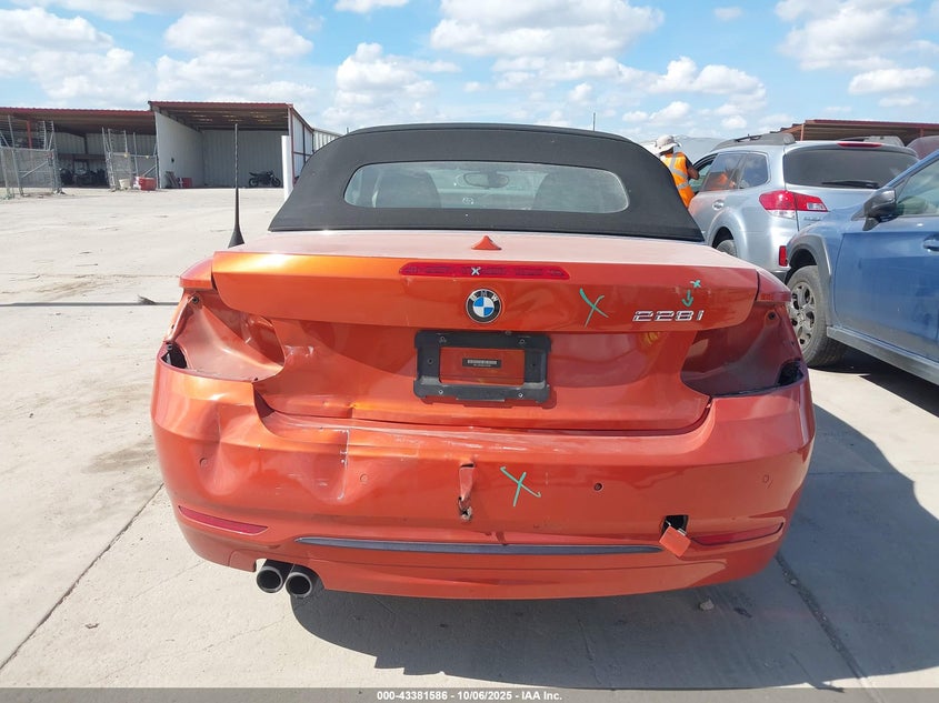 2016 BMW 228I WBA1K9C59GV321880