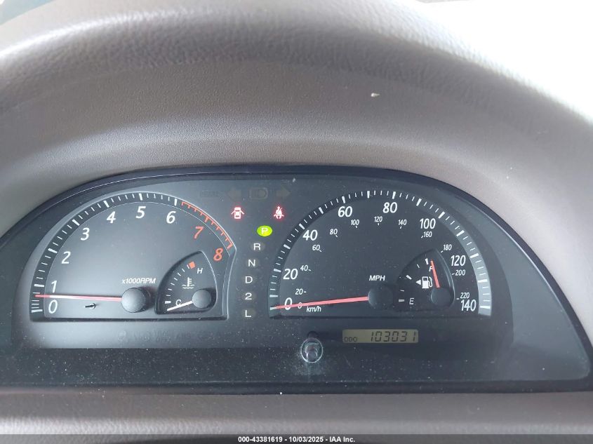 2003 Toyota Camry Xle VIN: JTDBE30K030156766 Lot: 43381619