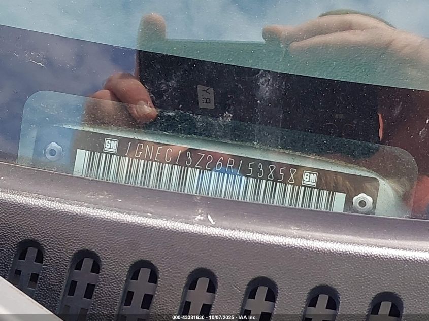 2006 Chevrolet Tahoe Police VIN: 1GNEC13Z26R153858 Lot: 43381630