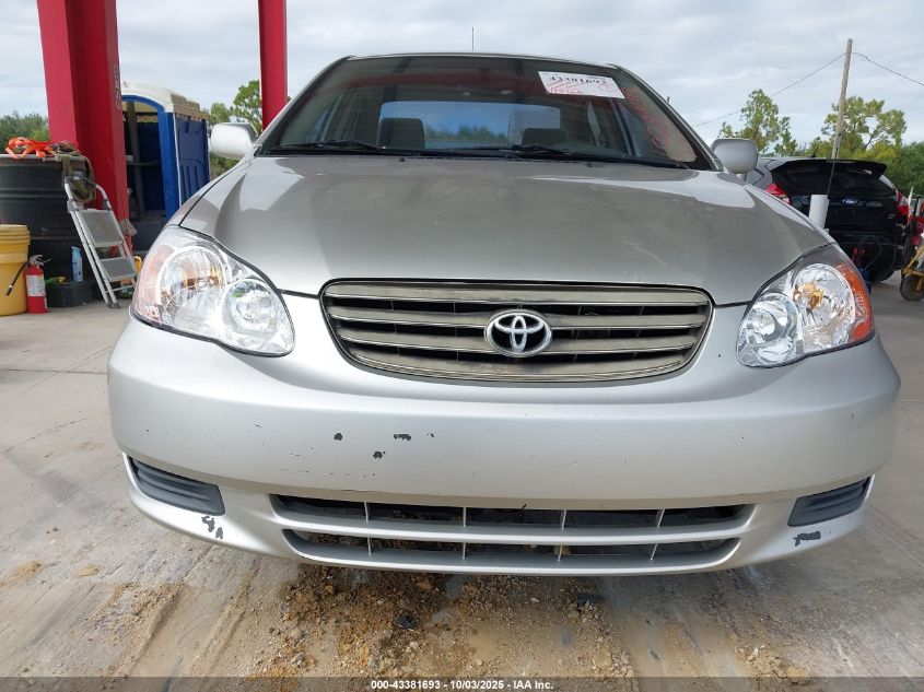 2003 Toyota Corolla Le VIN: JTDBR32E030024022 Lot: 43381693