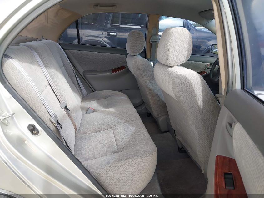 2003 Toyota Corolla Le VIN: JTDBR32E030024022 Lot: 43381693