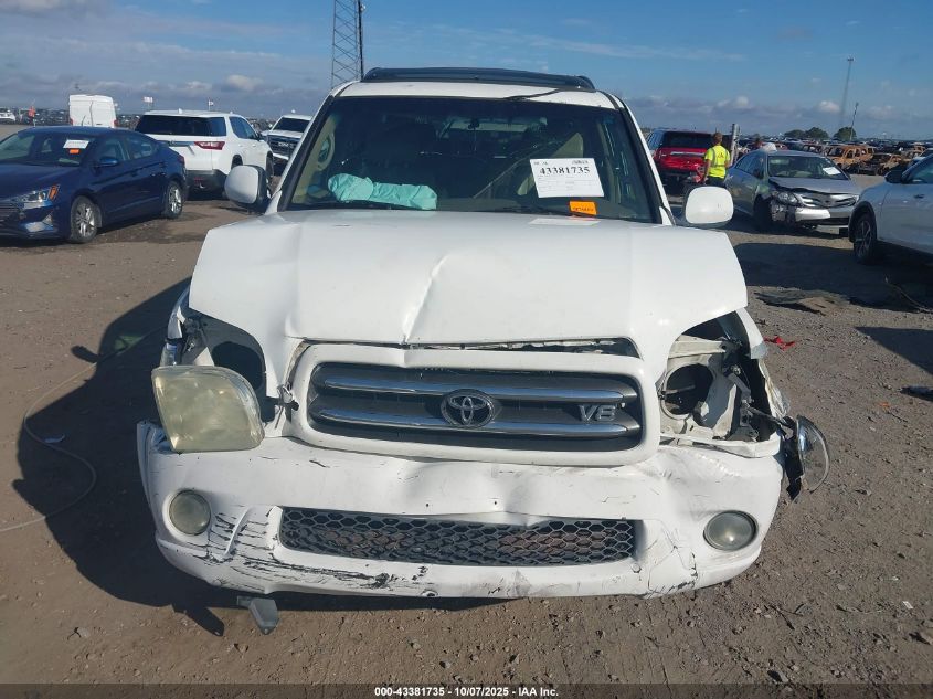 2003 Toyota Sequoia Limited V8 VIN: 5TDZT38A03S202707 Lot: 43381735