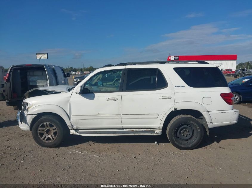 2003 Toyota Sequoia Limited V8 VIN: 5TDZT38A03S202707 Lot: 43381735