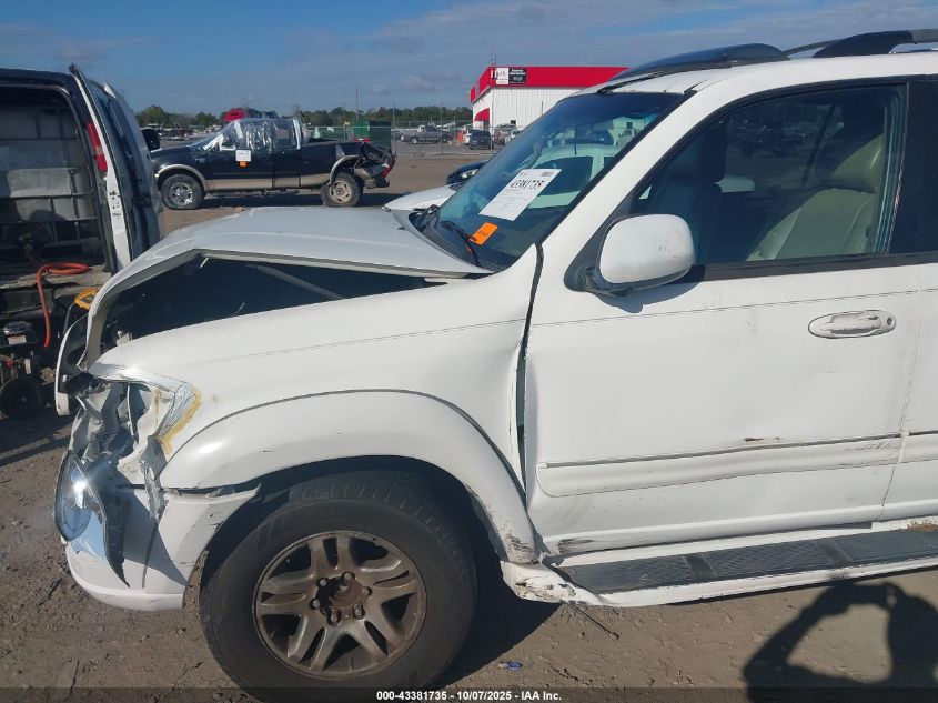 2003 Toyota Sequoia Limited V8 VIN: 5TDZT38A03S202707 Lot: 43381735