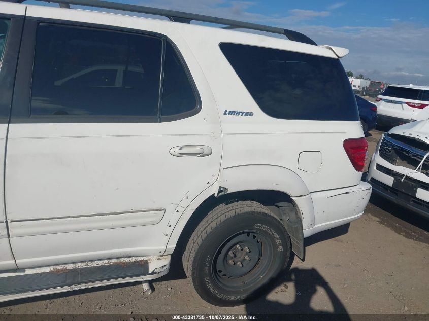 2003 Toyota Sequoia Limited V8 VIN: 5TDZT38A03S202707 Lot: 43381735