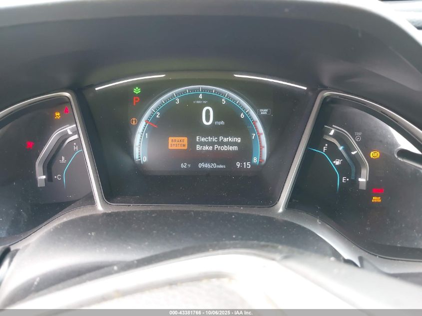 2017 Honda Civic Ex-L VIN: 19XFC1F7XHE212287 Lot: 43381766