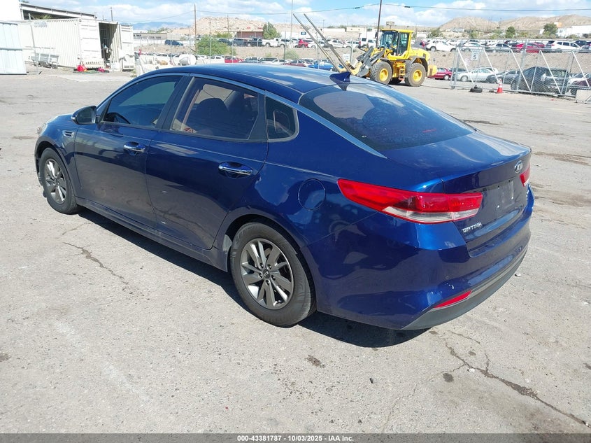Vin: 5xxgt4l16gg095867, lot: 43876536, kia optima lx turbo 20163