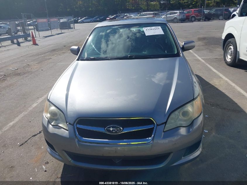 2009 Subaru Legacy 2.5I VIN: 4S3BL616997232655 Lot: 43381819