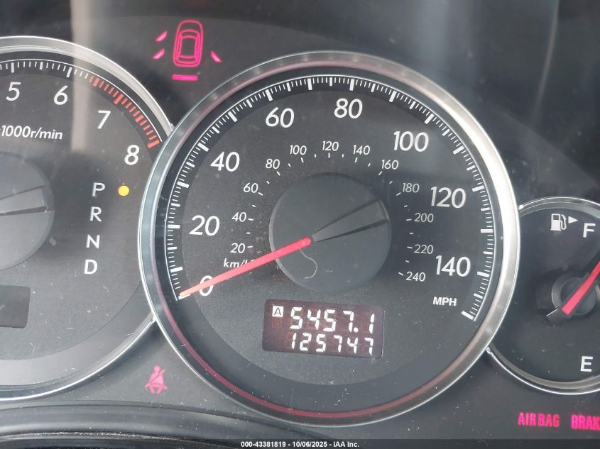 2009 Subaru Legacy 2.5I VIN: 4S3BL616997232655 Lot: 43381819