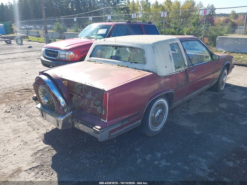 1G6CD4787G4245050 1986 CADILLAC DE VILLE photo no. 4