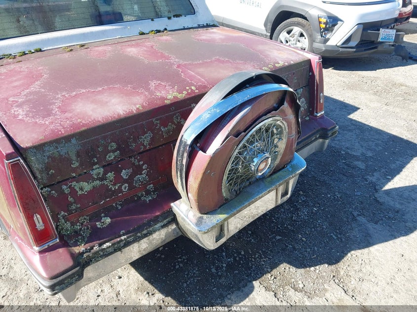 1986 Cadillac Deville Fleetwood VIN: 1G6CD4787G4245050 Lot: 43381875