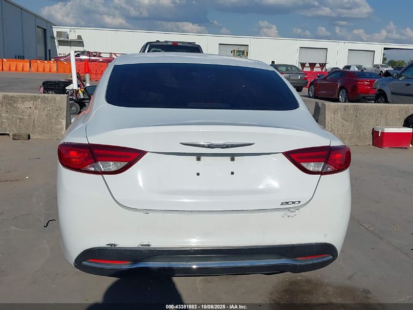 2015 Chrysler 200 Limited VIN: 1C3CCCAB7FN526518 Lot: 43381883