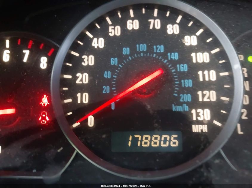 2003 Suzuki Xl-7 Ltd/Touring VIN: JS3TX92V834101260 Lot: 43381924