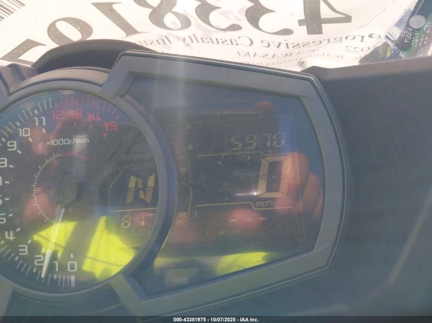 2022 Kawasaki Ex400 VIN: JKAEXKG1XNDAJ1189 Lot: 43381975