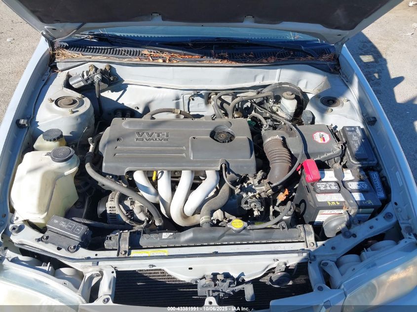 2002 Toyota Corolla S VIN: 1NXBR12E22Z626234 Lot: 43381991