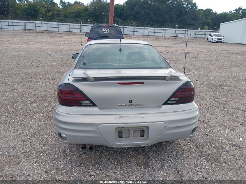 1999 Pontiac Grand Am Se2 VIN: 1G2NE12EXXM811642 Lot: 43382007