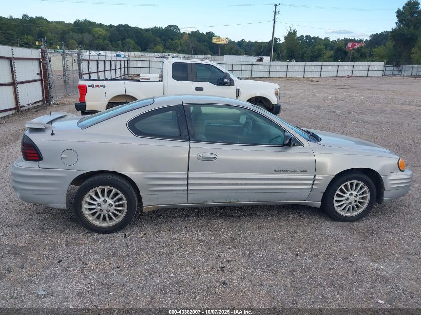 1999 Pontiac Grand Am Se2 VIN: 1G2NE12EXXM811642 Lot: 43382007