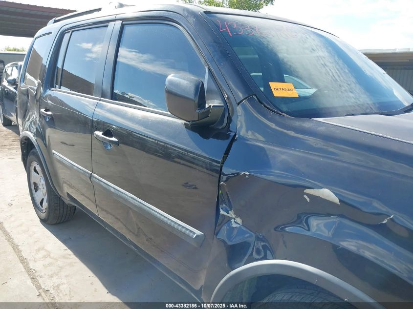 2009 Honda Pilot Lx VIN: 5FNYF38239B004504 Lot: 43382186