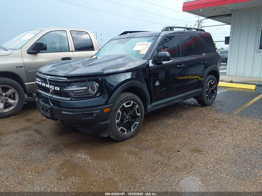 Vin: 3fmcr9c68pre01678, lot: 43876939, ford bronco sport outer banks 20232