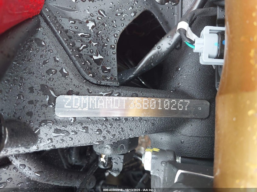 2025 Ducati Monster VIN: ZDMMAMDT3SB010267 Lot: 43382219