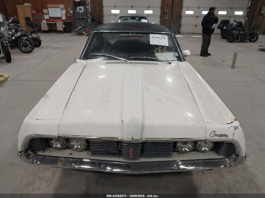 1969 Mercury Cougar Xr7 VIN: 9F93H57116 Lot: 43382270