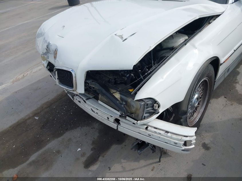 1998 BMW 740Il VIN: WBAGJ8324WDM11763 Lot: 43382358