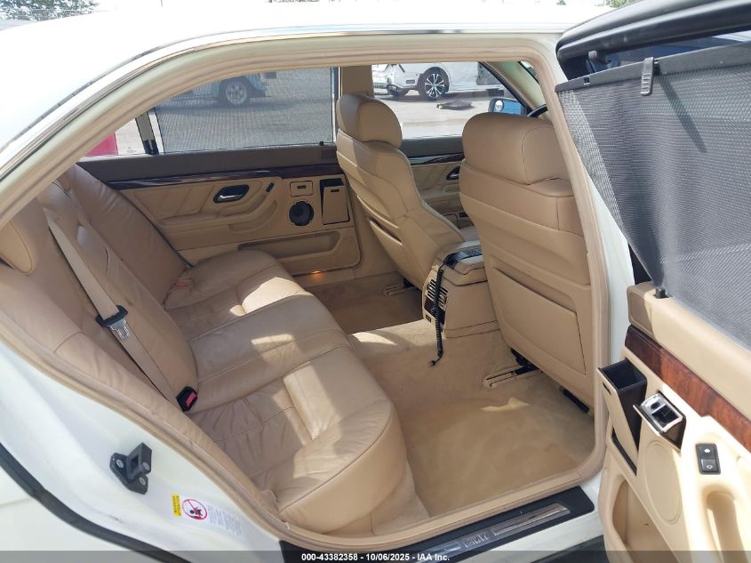 1998 BMW 740Il VIN: WBAGJ8324WDM11763 Lot: 43382358