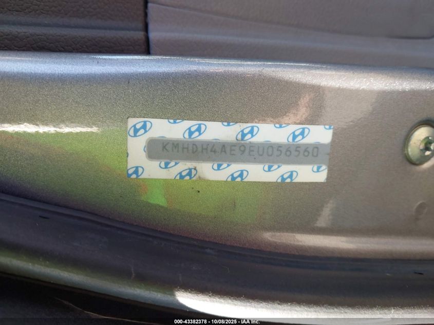 2014 Hyundai Elantra Se VIN: KMHDH4AE9EU056560 Lot: 43382378