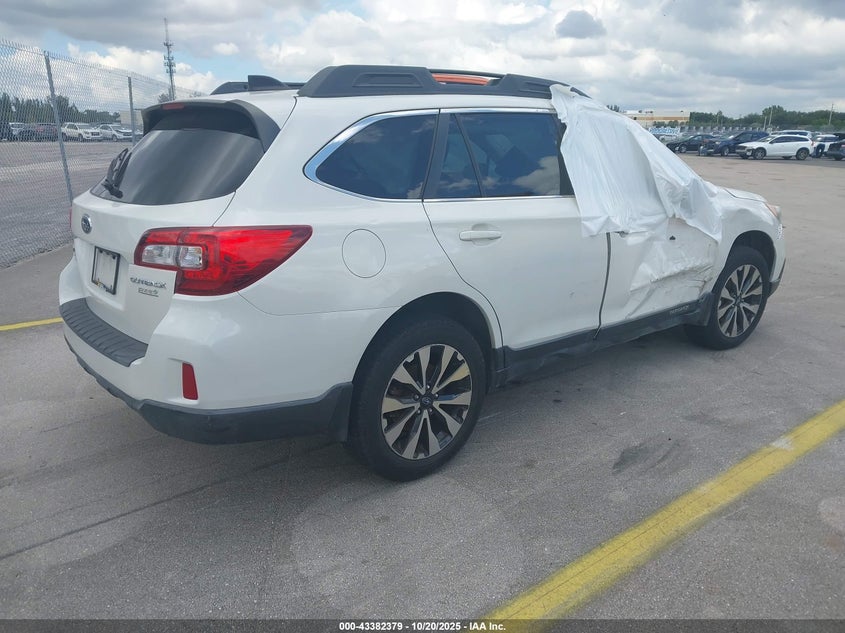 Vin: 4s4bsanc0g3264187, lot: 43877128, subaru outback 2.5i limited 20164