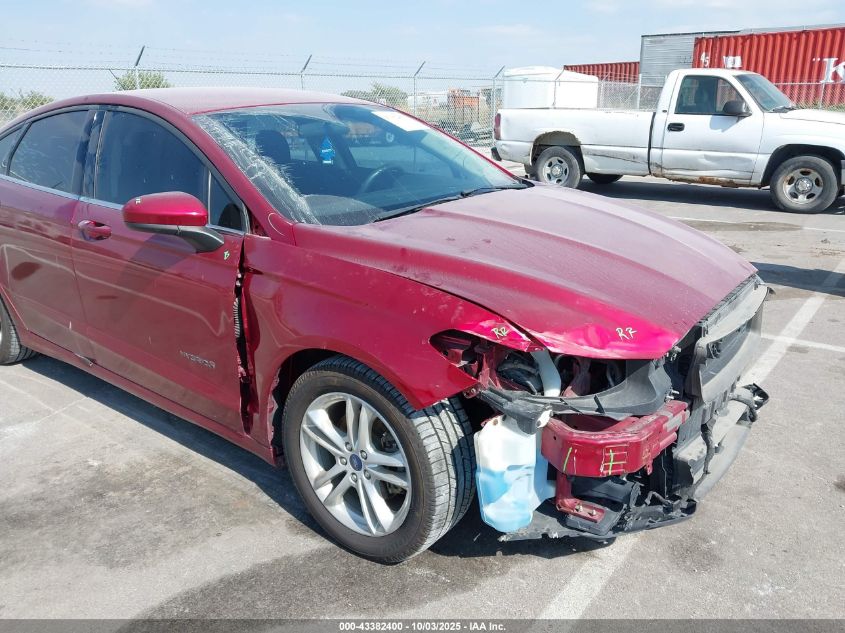 2018 Ford Fusion Hybrid Se VIN: 3FA6P0LU0JR218273 Lot: 43382400
