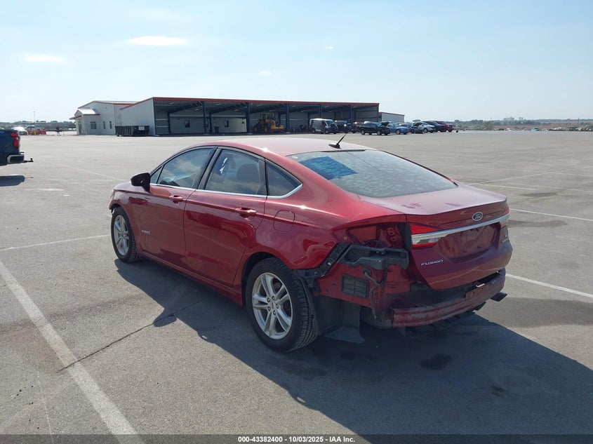 VIN 3FA6P0LU0JR218273 2018 FORD FUSION HYBRID SE