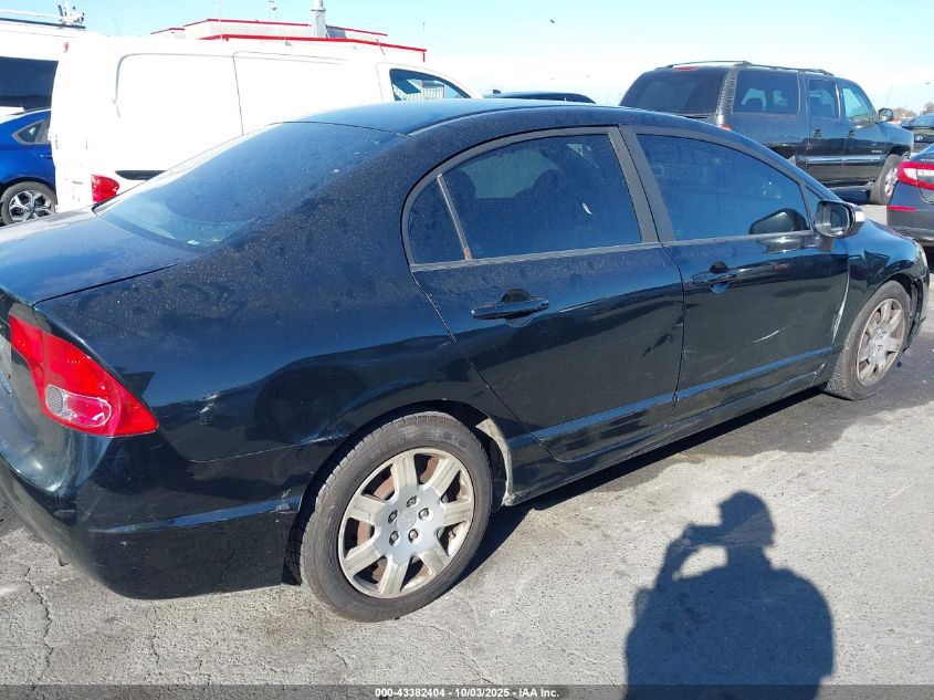 2008 Honda Civic Lx VIN: 1HGFA16548L019047 Lot: 43382404