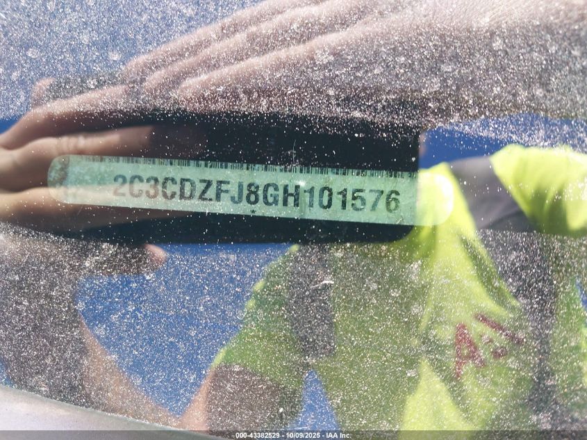 2016 Dodge Challenger R/T Scat Pack VIN: 2C3CDZFJ8GH101576 Lot: 43382529