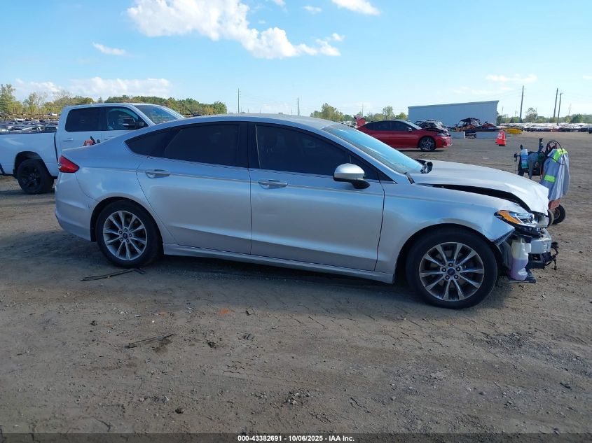2017 Ford Fusion Se VIN: 3FA6P0H71HR340847 Lot: 43382691