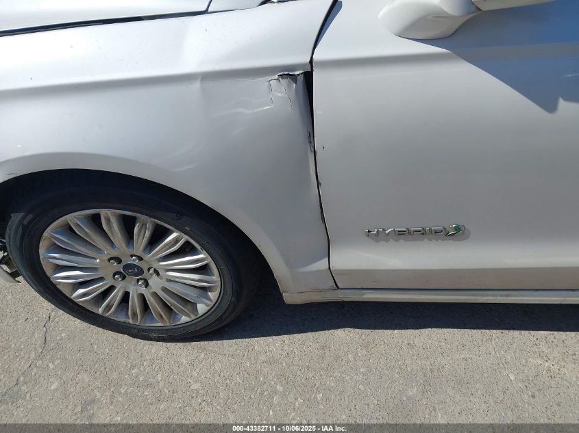 2013 Ford Fusion Hybrid Se VIN: 3FA6P0LU7DR296361 Lot: 43382711