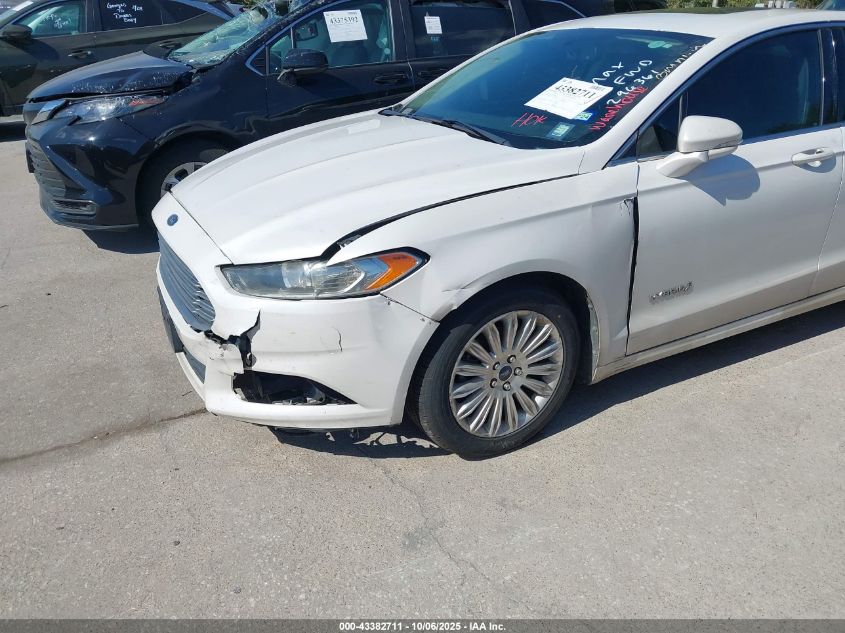 2013 Ford Fusion Hybrid Se VIN: 3FA6P0LU7DR296361 Lot: 43382711