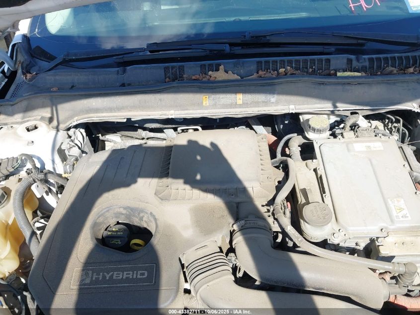 2013 Ford Fusion Hybrid Se VIN: 3FA6P0LU7DR296361 Lot: 43382711