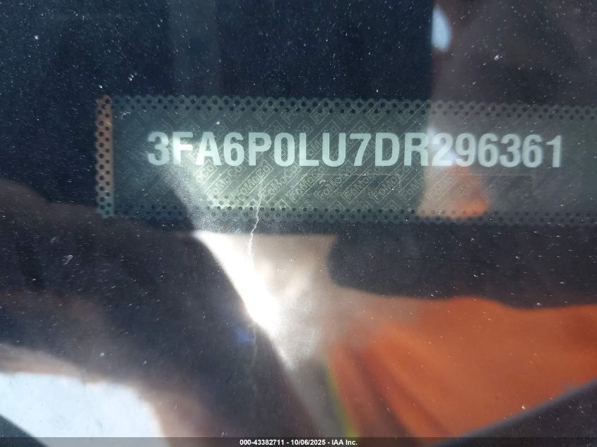 2013 Ford Fusion Hybrid Se VIN: 3FA6P0LU7DR296361 Lot: 43382711