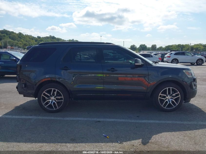 2017 Ford Explorer Sport VIN: 1FM5K8GT0HGB91190 Lot: 43382716
