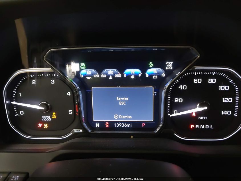 2022 GMC Sierra 2500Hd 4Wd Standard Bed At4 VIN: 1GT49PEY0NF306408 Lot: 43382727