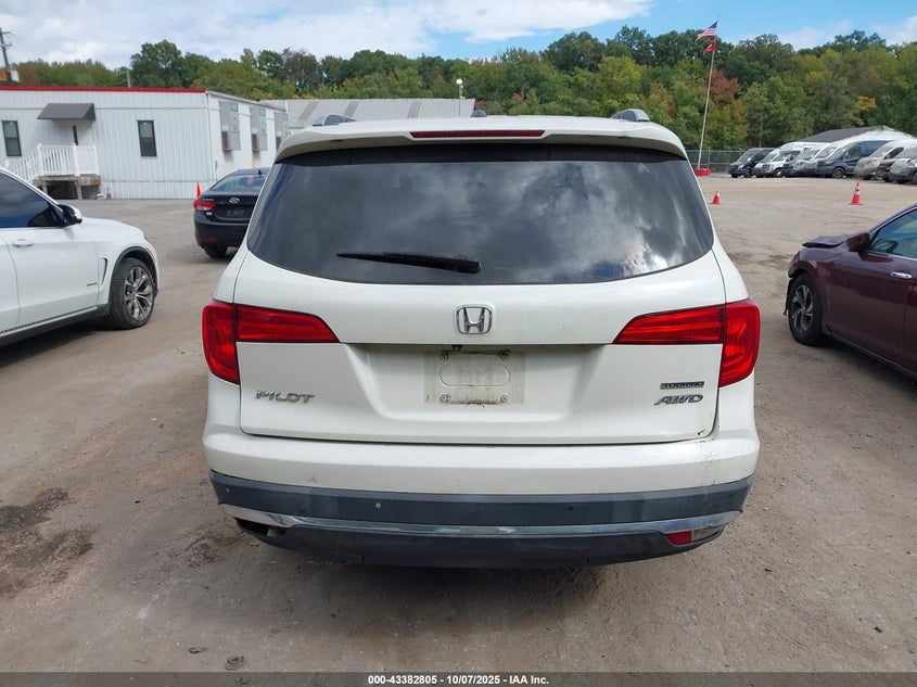 2017 Honda Pilot Touring VIN: 5FNYF6H92HB003020 Lot: 43382805