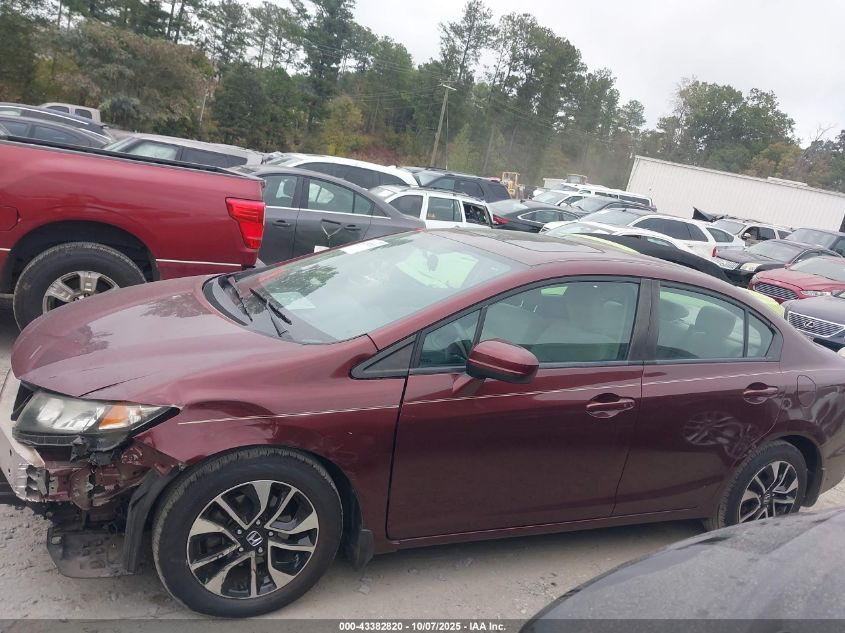 2015 Honda Civic Ex VIN: 19XFB2F82FE038116 Lot: 43382820