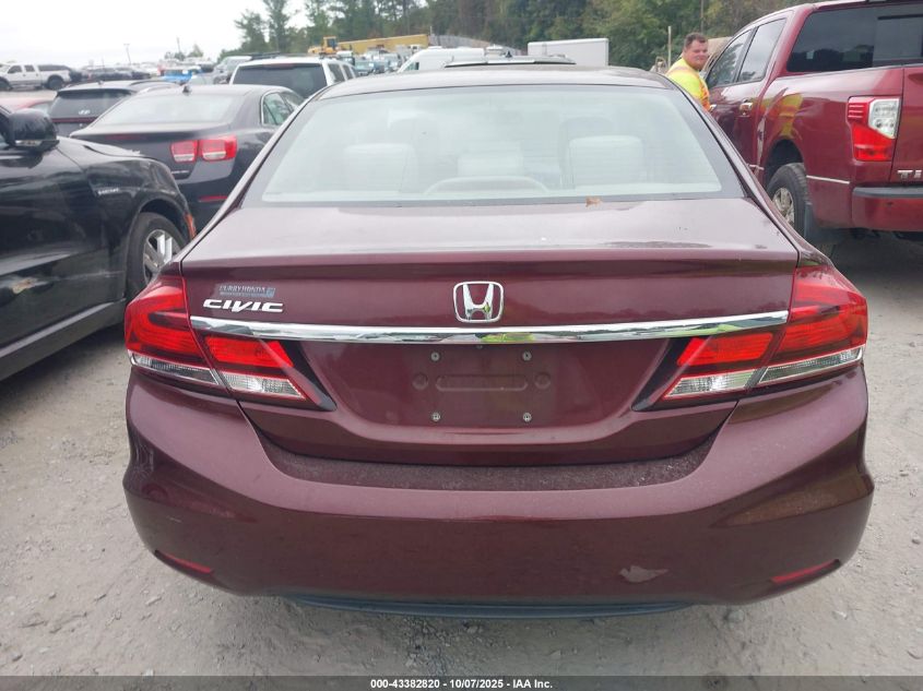 2015 Honda Civic Ex VIN: 19XFB2F82FE038116 Lot: 43382820