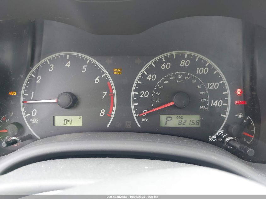 2009 Toyota Corolla Le VIN: JTDBL40E99J005725 Lot: 43382884