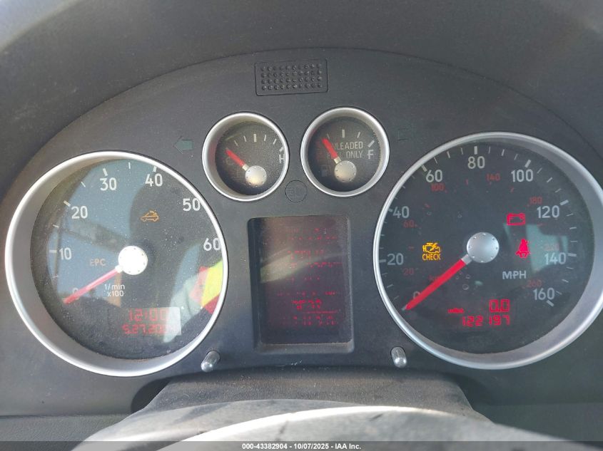 2005 Audi Tt 1.8L VIN: TRUTC28N051009725 Lot: 43382904